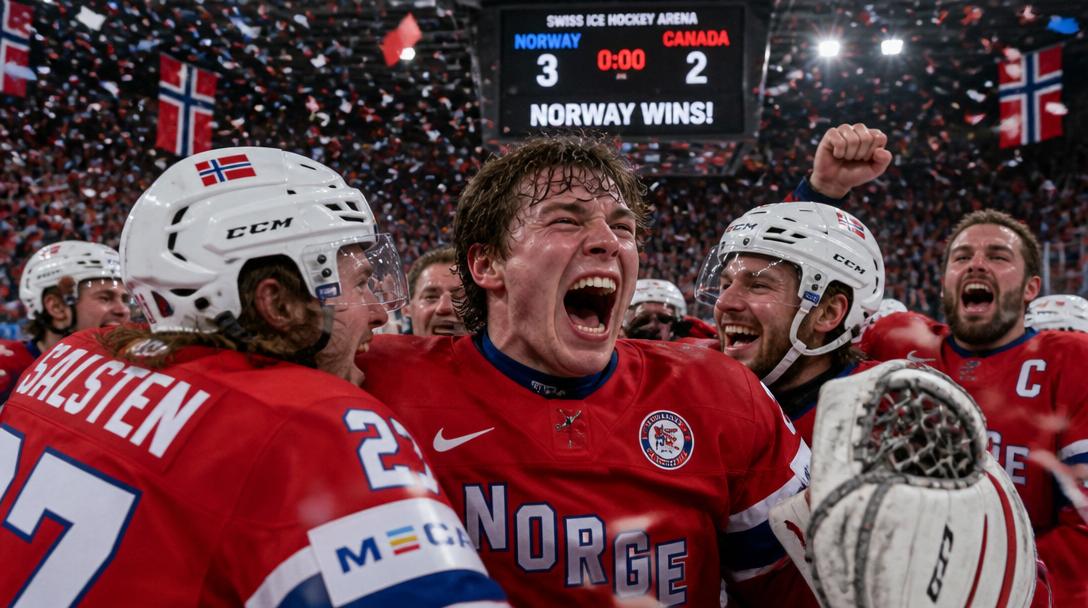 Norge tog VM-brons i ishockey efter dramatisk förlängning mot Kanada