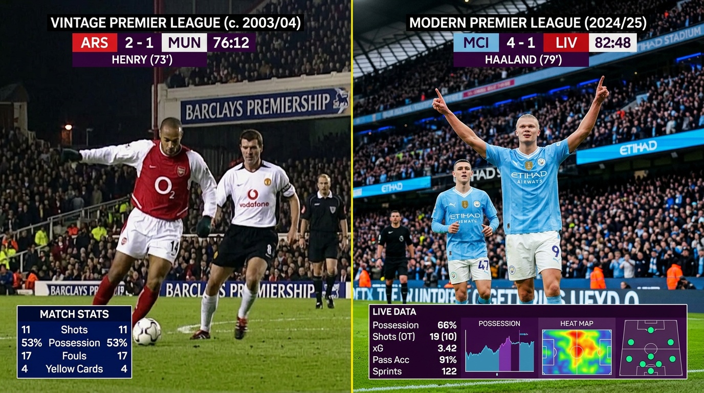 Ny databas låter fans avgöra om Premier League var bättre förr