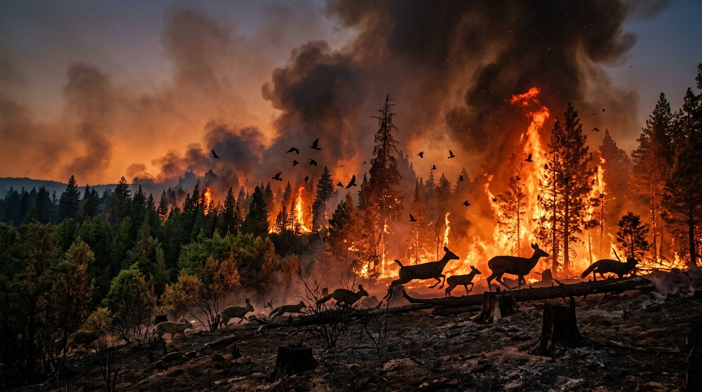 Ny studie: 84 procent av brandutsatta arter får högre risk i slutet av seklet