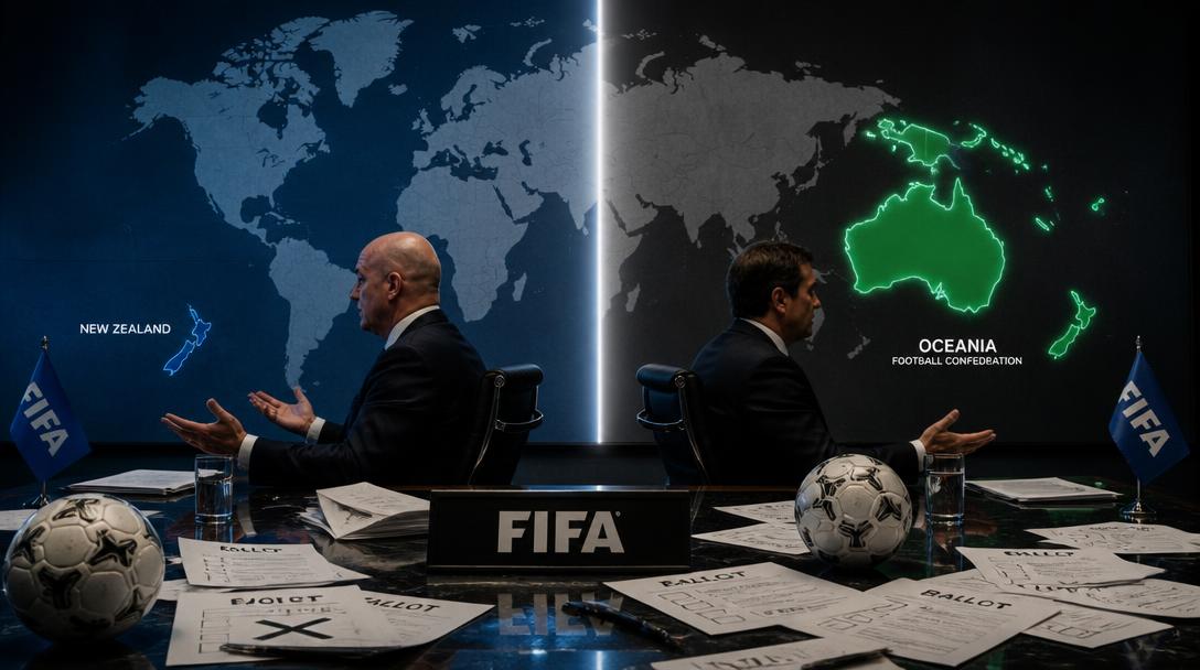 Nya Zeeland drar tillbaka stödet för Infantino och går emot eget kontinentförbund