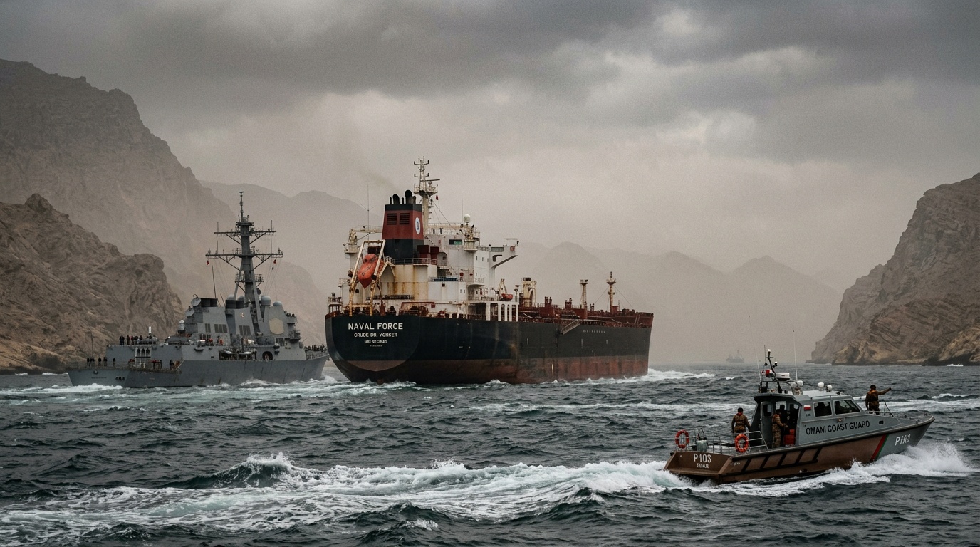 Oljepriset svajade kraftigt efter uppgifter om minor i Hormuzsundet