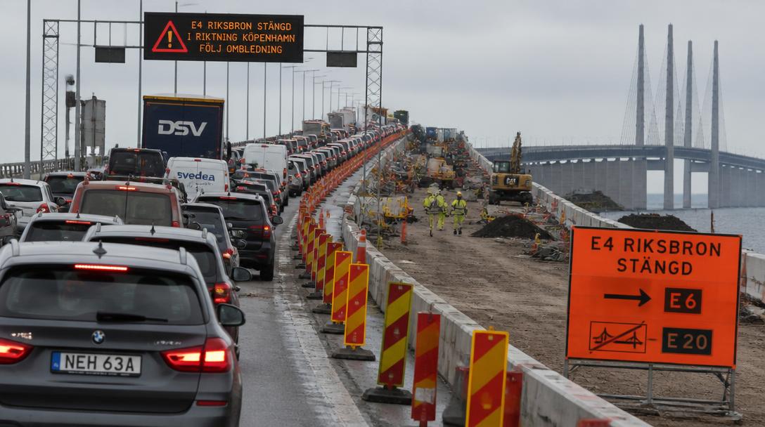 Öresundsbron stänger tre körfält i åtta veckor för renovering