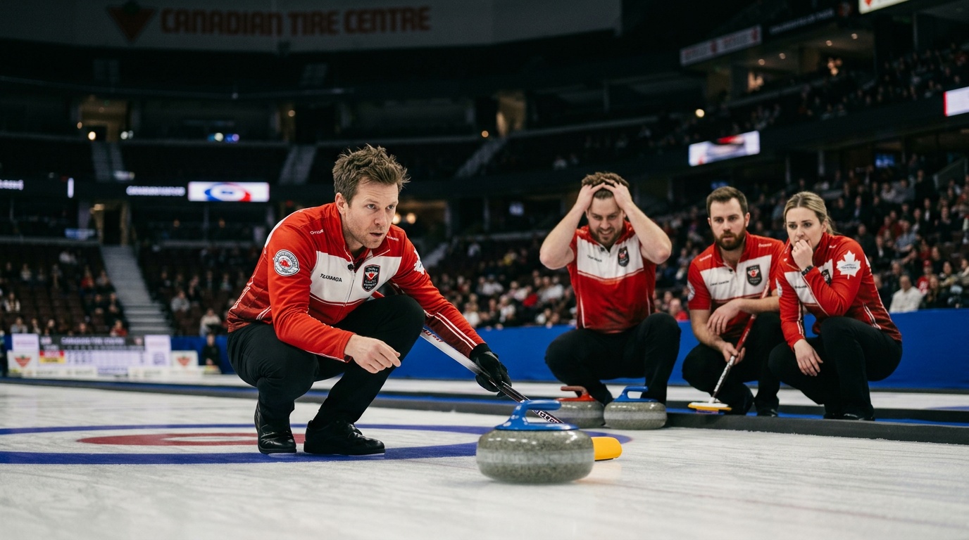 OS-mästarna i curling missar VM efter 3–7-förlust i semifinal