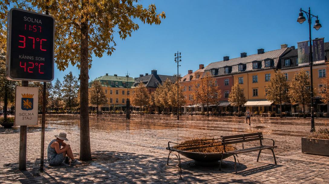 Osby slog rekord med 36,8 grader, årets varmaste dag i Sverige