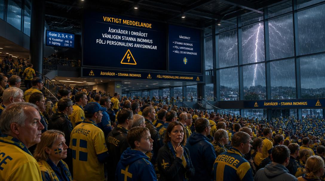 Oväder stoppade svenska fans efter förlusten mot Nederländerna i Houston