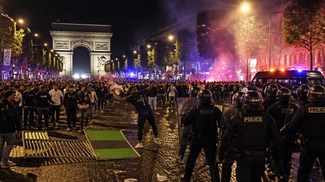 Över 400 gripna i Frankrike efter PSG:s Champions League-titel