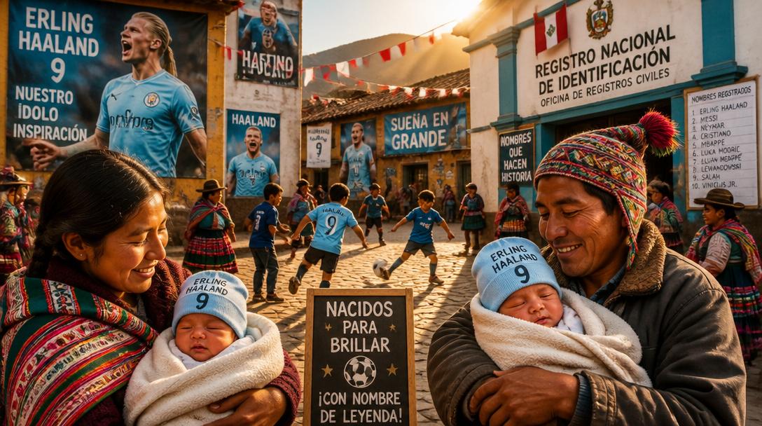 Över 500 barn i Peru döpta efter Erling Haaland