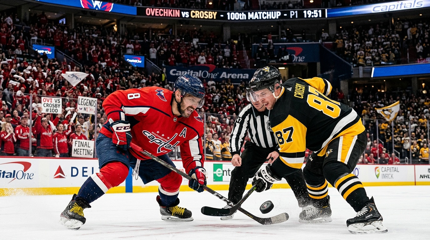 Ovetjkin och Crosby möttes för 100:e gången, kanske för sista gången