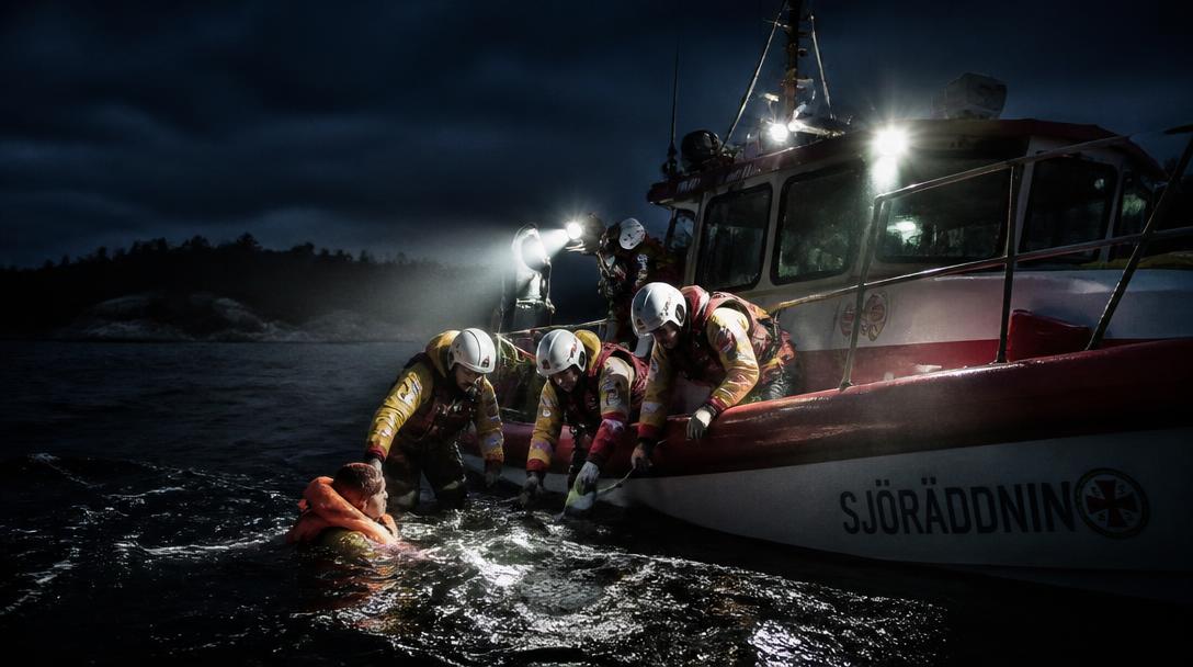 Par räddade pappa och son ur havet efter båtolycka utanför Tjörn
