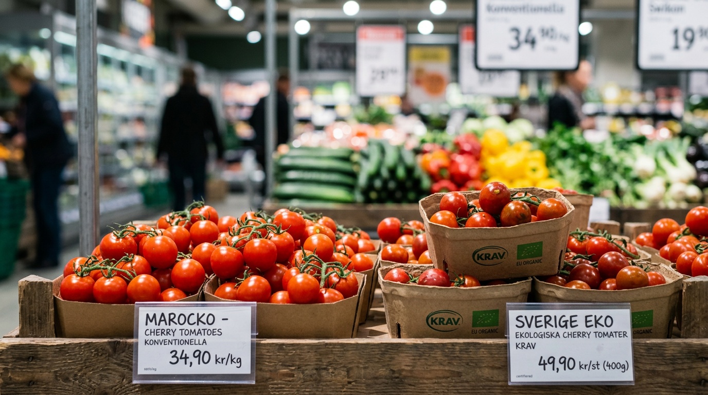 PFAS hittades i 12 av 17 importerade småtomater i svenska butiker