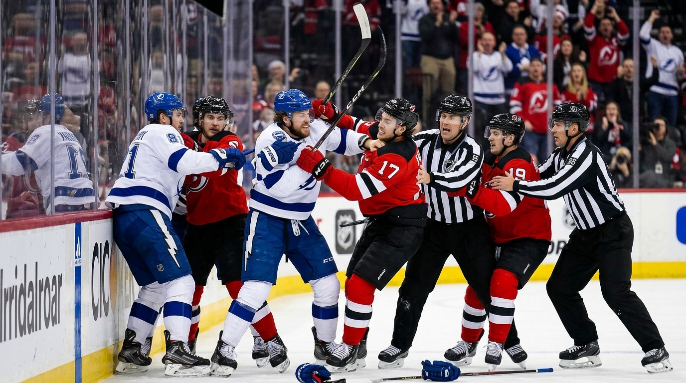 Philadelphia en seger från kvartsfinal efter utvisningskaos mot Pittsburgh