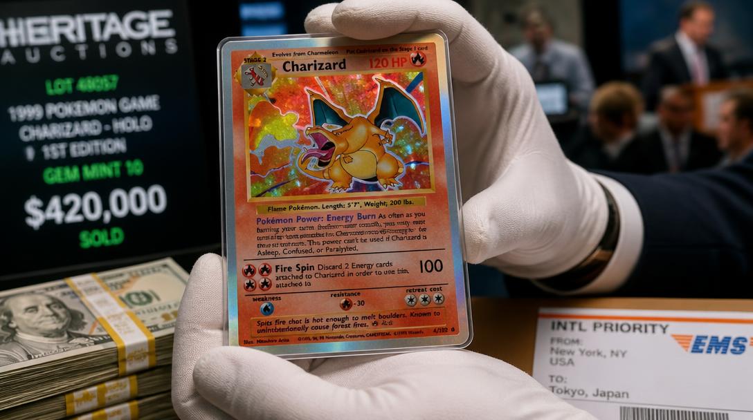 Pokémonkort såldes för en miljon kronor i Sverige, ett nytt rekord