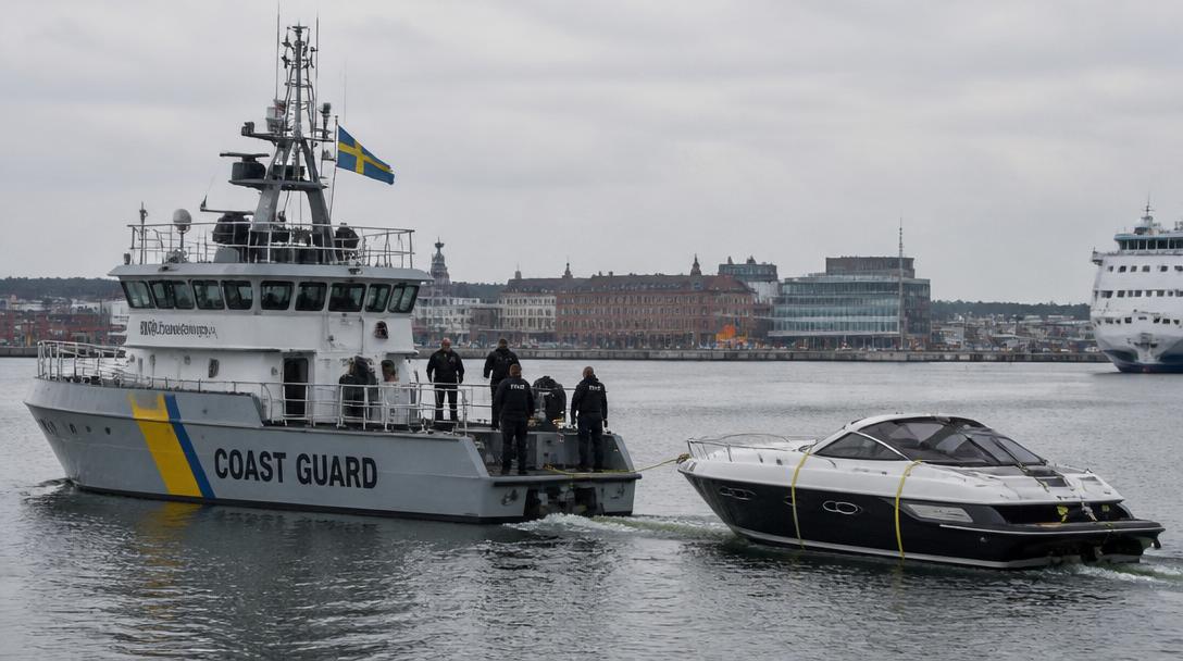Polisen beslagtog lyxbåt värd tio miljoner i Båstads hamn