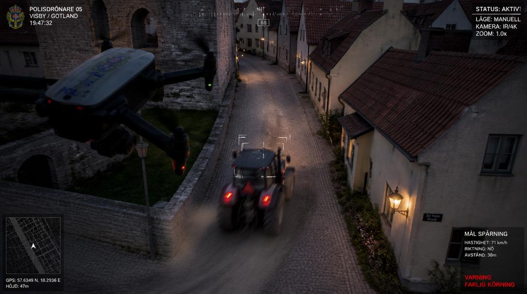 Polisen i Visby tar till drönare för att stoppa trimmade epor