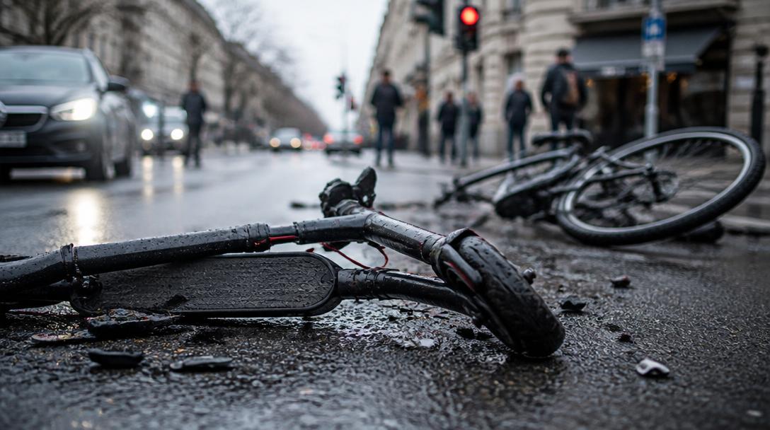 Polisen: Inte förbjudet att kolla mobilen på elsparkcykel, trots olycka med bruten axel