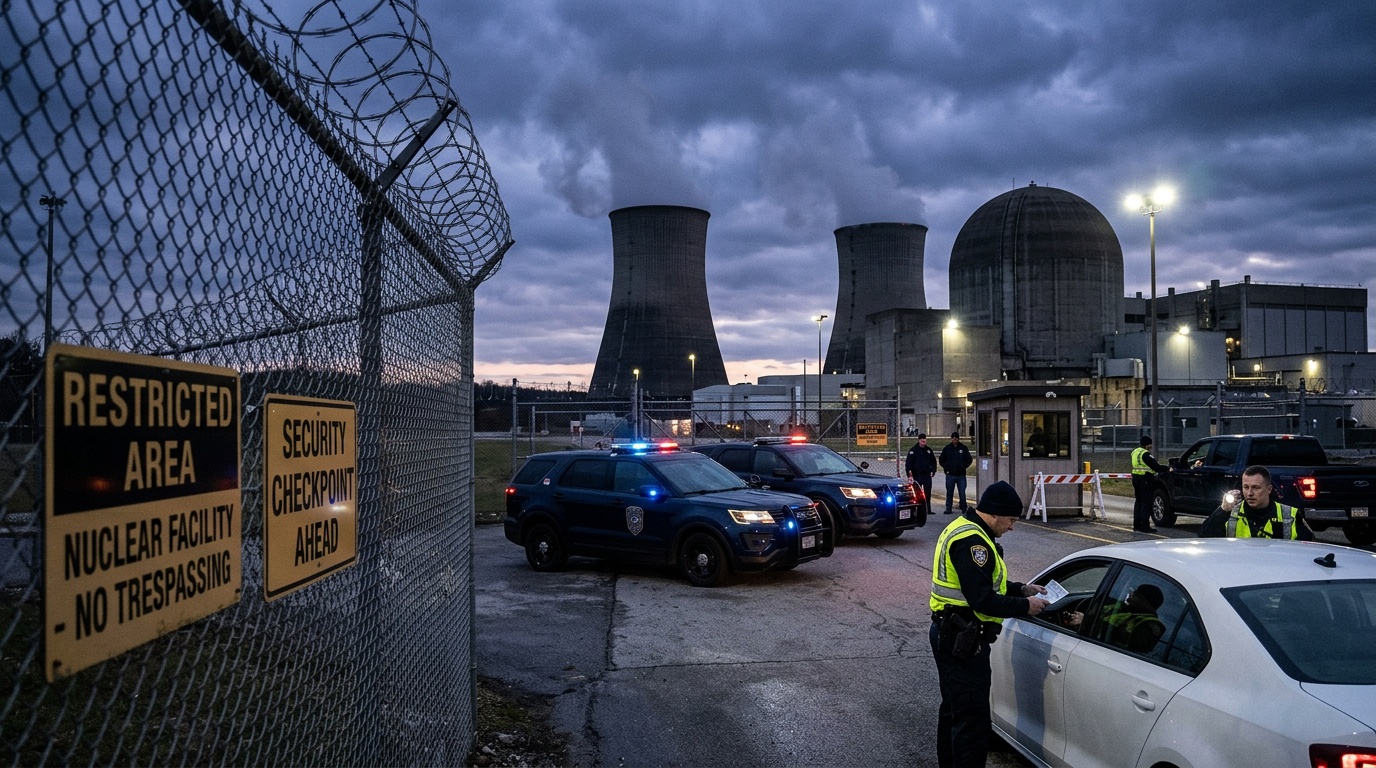 Polisen kontrollerade flera personer vid kärnkraftverket Ringhals
