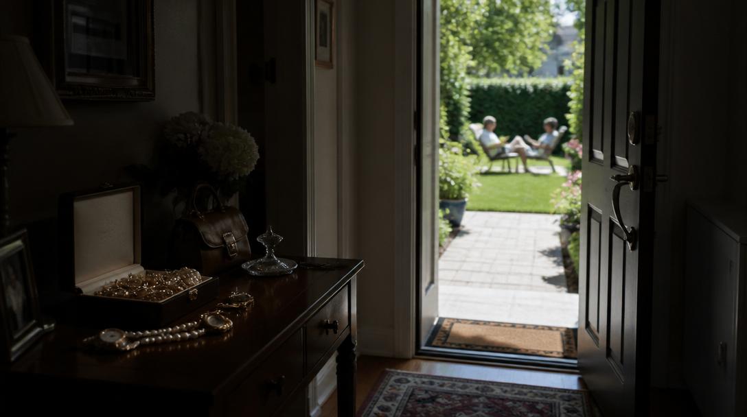 Polisen varnar för inbrott när boende är i trädgården