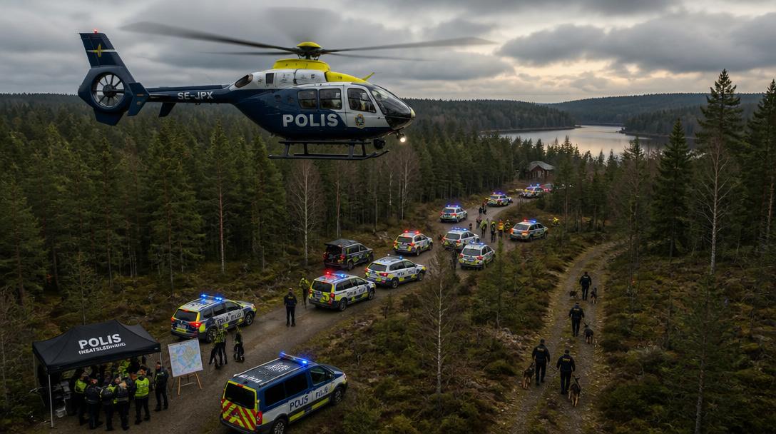 Polisinsats utanför Alvesta efter skottlossning, två barn skadade