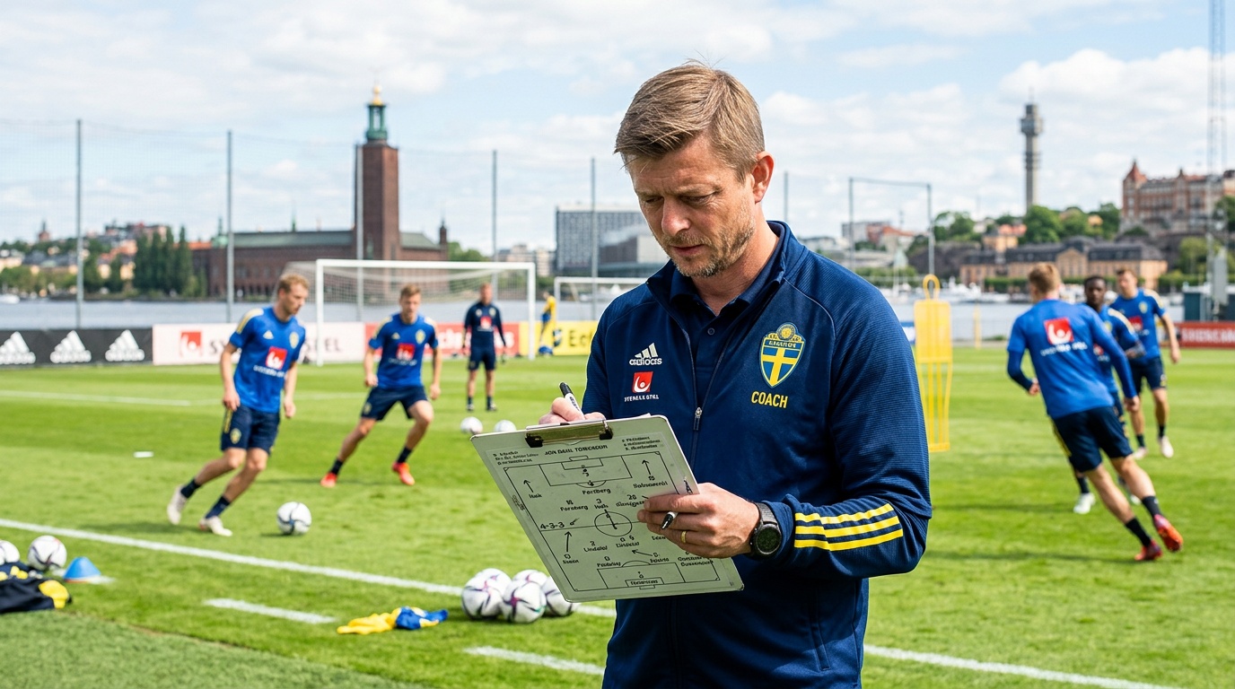 Potter presenterar VM-truppen den 12 maj i Stockholm