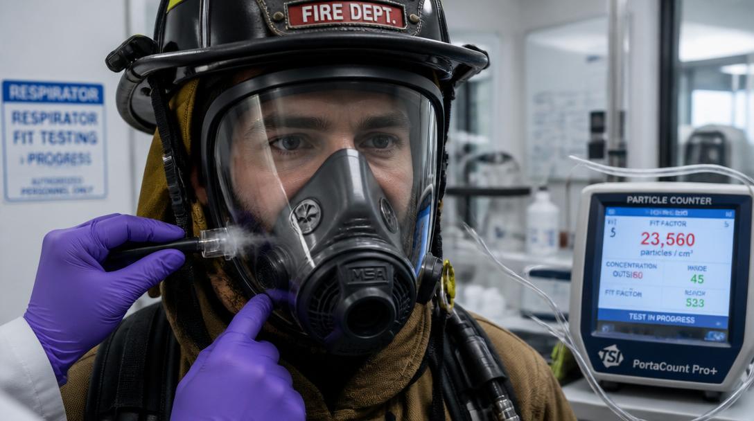 Räddningstjänsten i Jönköping testar om skägg läcker in farliga partiklar i skyddsmasker