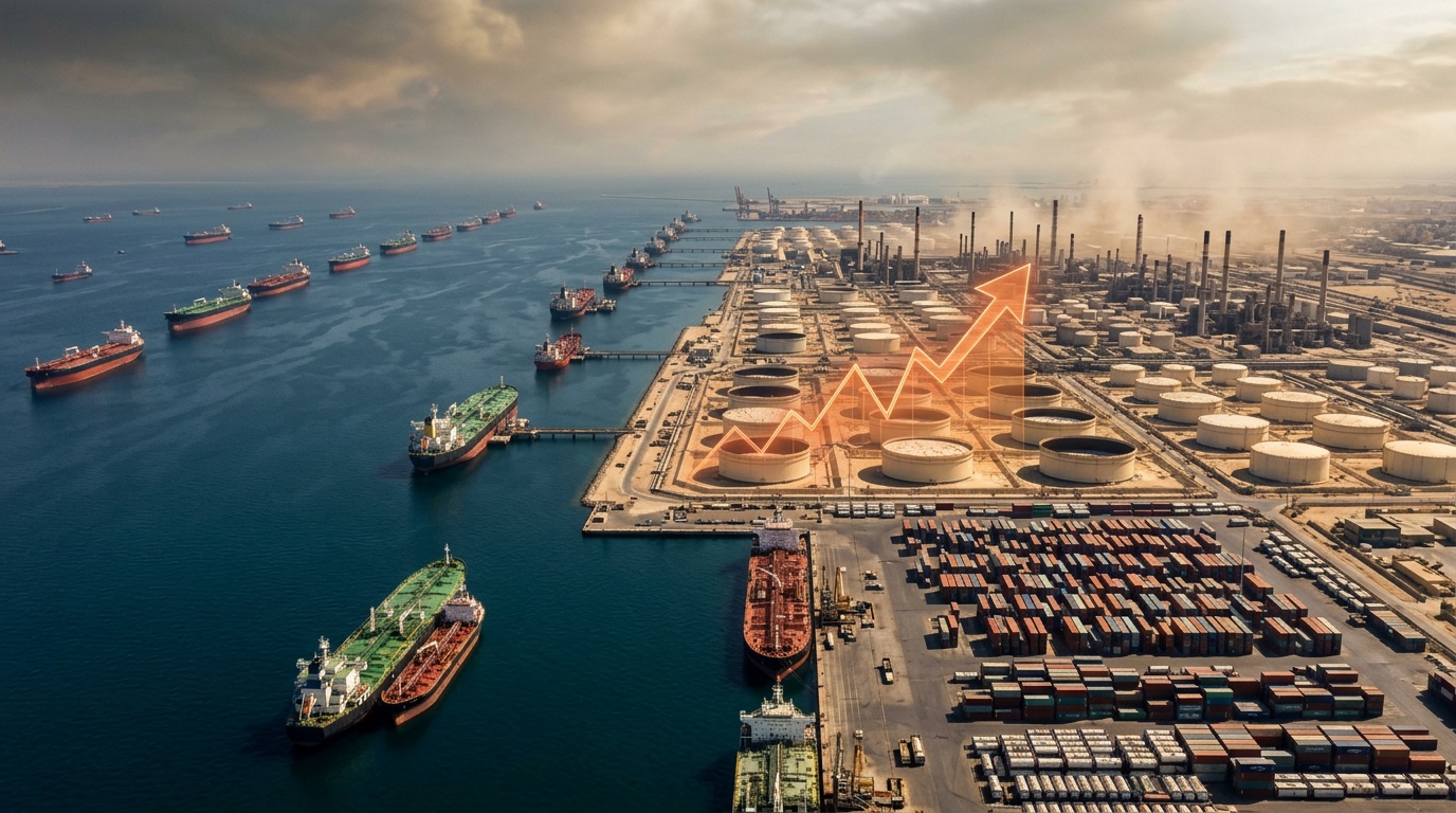 Raffinaderier stänger efter Hormuzblockad, fartygsbränsle hotas av akut brist