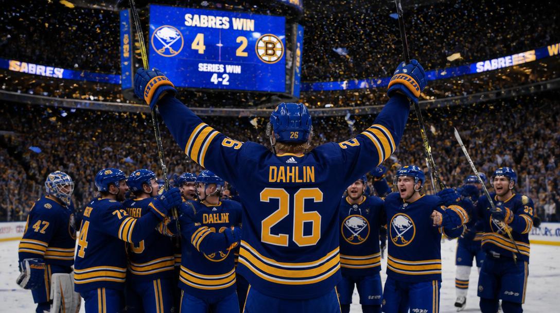 Rasmus Dahlin med dubbla assist när Buffalo tog sig till kvartsfinal