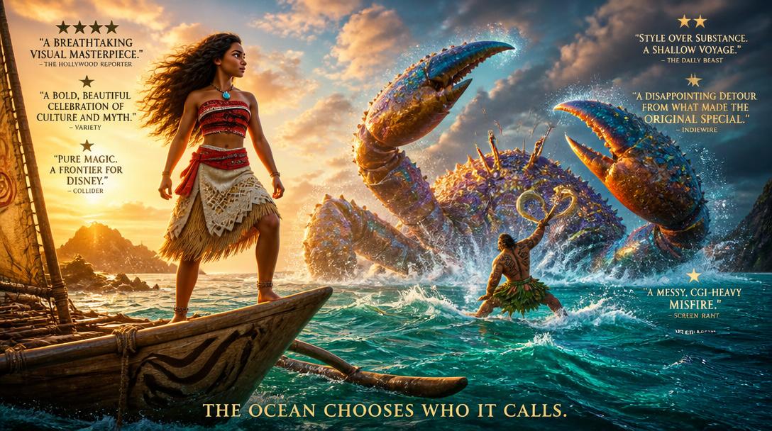 Recensenterna splittrade om nya "Vaiana": från fyra till en tvåa i betyg