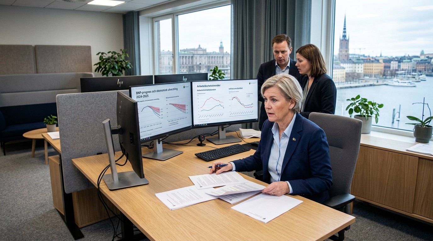 Regeringen sänker tillväxtprognosen till 2,8 procent, varnar för krigets effekter