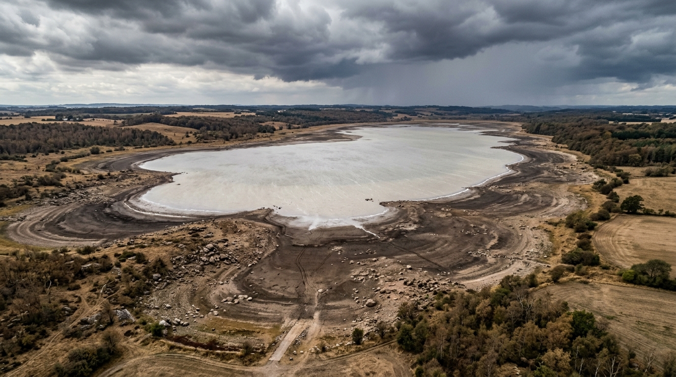 Rekordlåga vattennivåer i Skåne, invånare uppmanas duscha i tre minuter