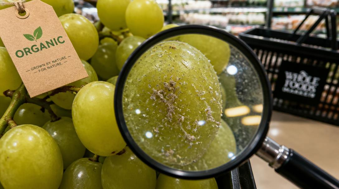 Rester av bekämpningsmedel hittades i alla testade vindruvor, även ekologiska