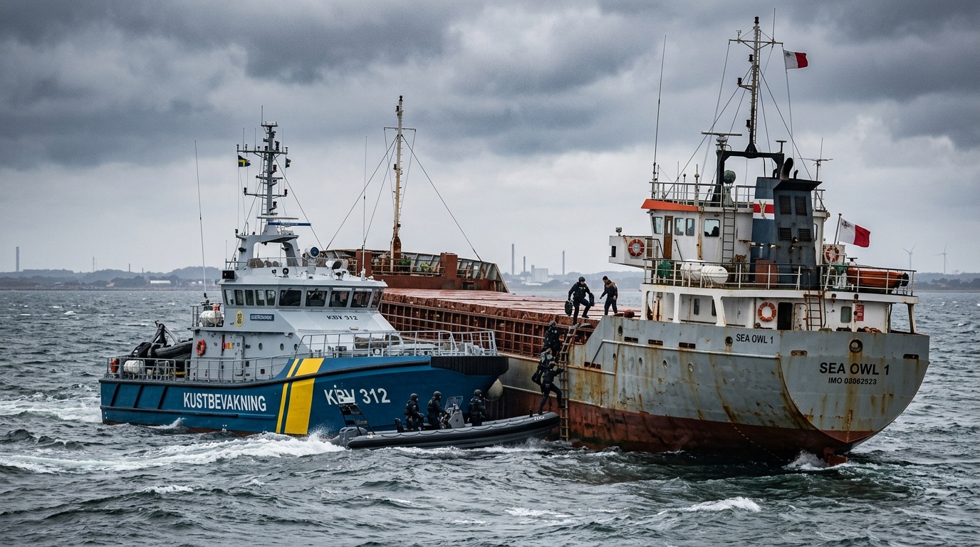 Rysk befälhavare på tankfartyget Sea Owl 1 begärs häktad för falsk urkund