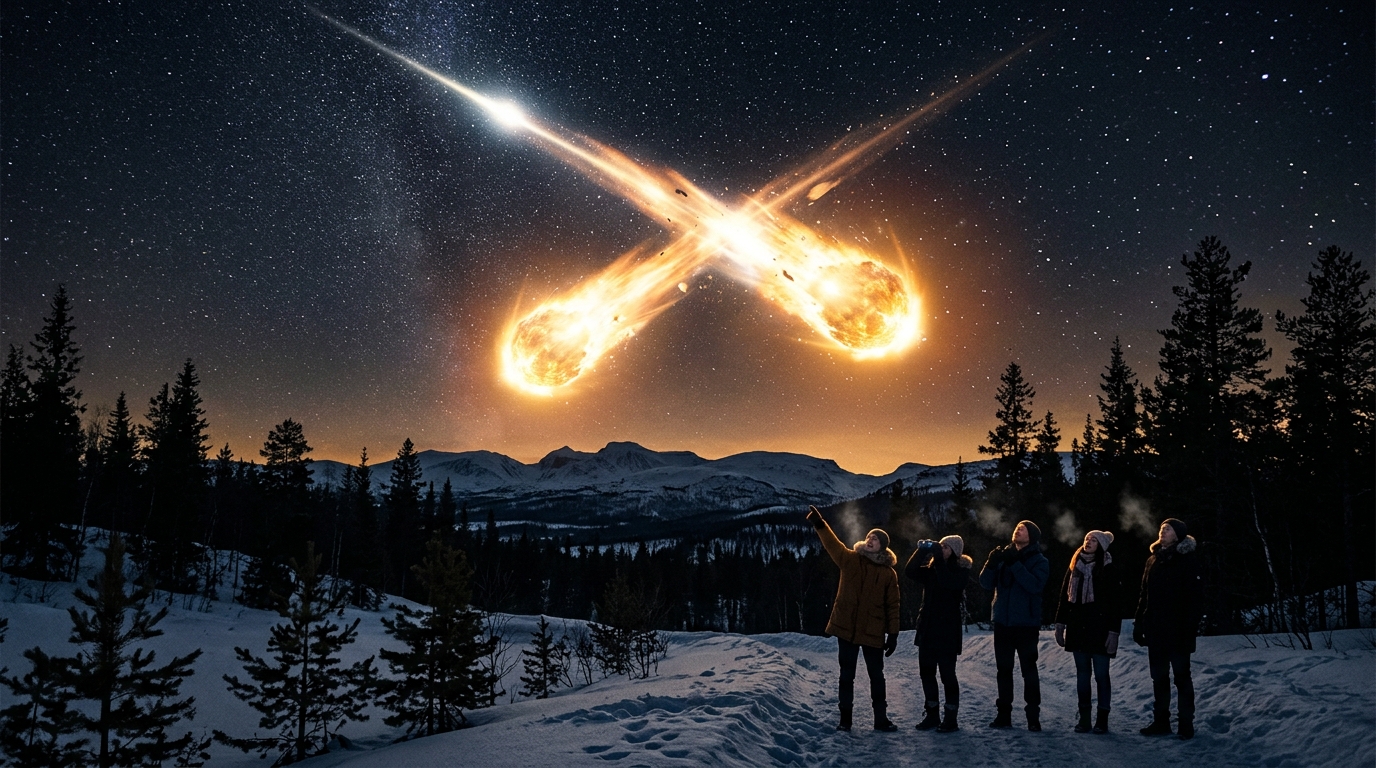 Rysk raket orsakade mystiskt ljusfenomen över Norrland natten mot fredag