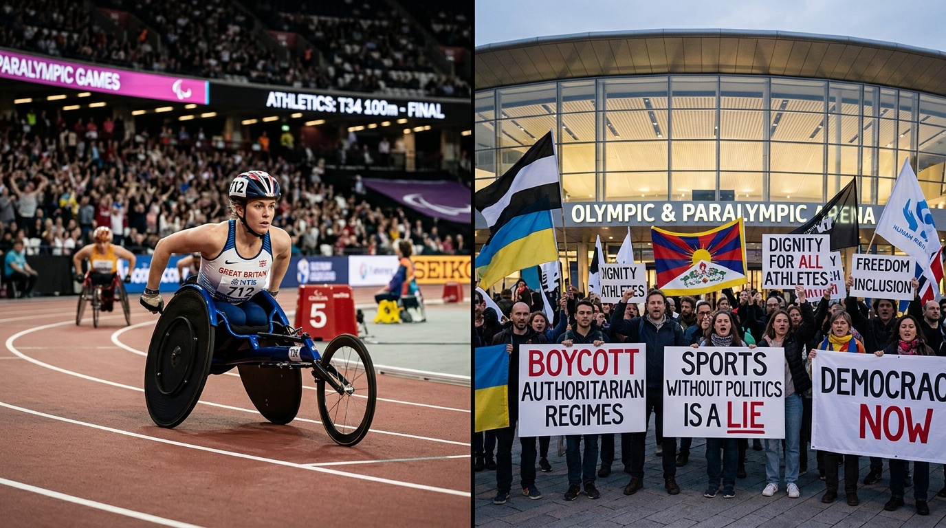 Ryska idrottare buas under Paralympics-invigning – sju länder bojkottade ceremonin