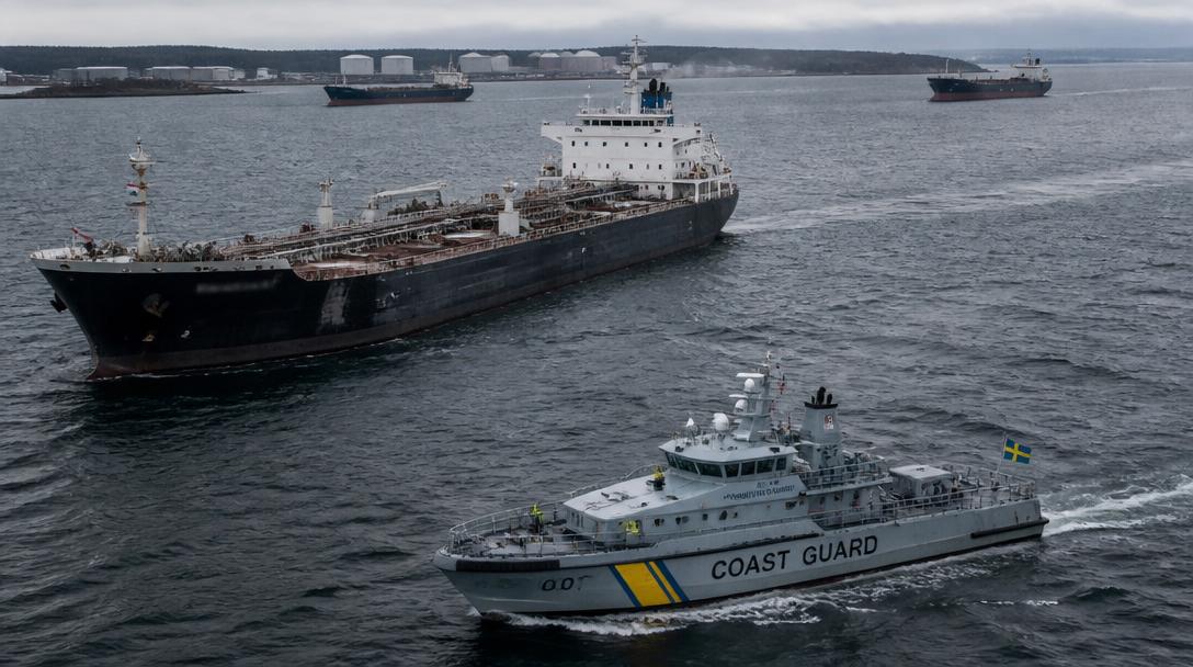 Ryska skuggflottan passerar Sverige dagligen, 262 fartyg hittills i år