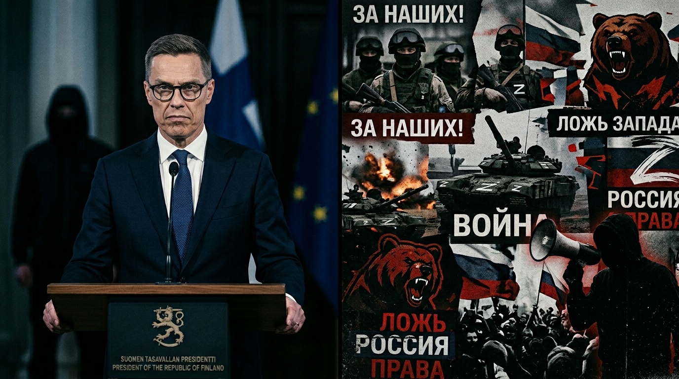 Ryssland riktar informationskrig mot Finlands president Stubb