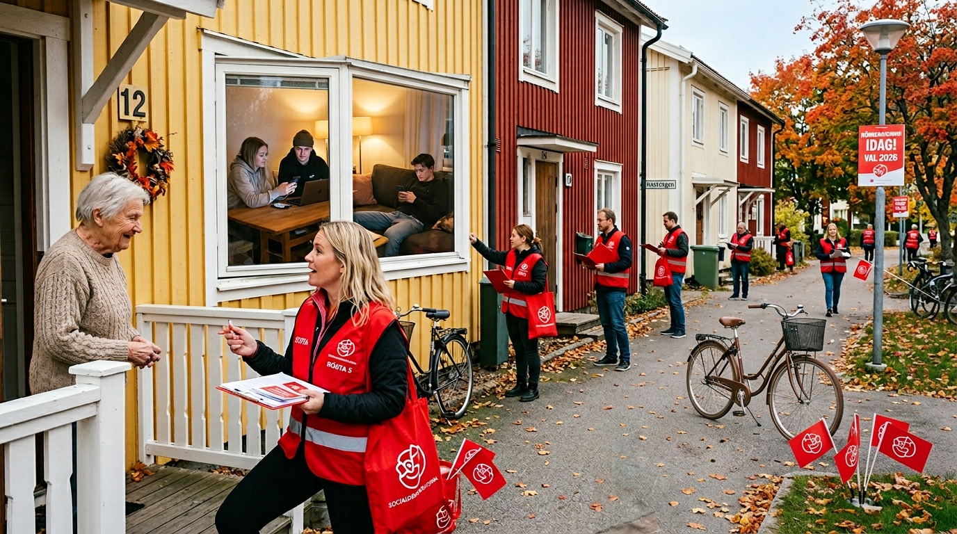 S måste knacka 5 260 dörrar om dagen för att nå valmålet