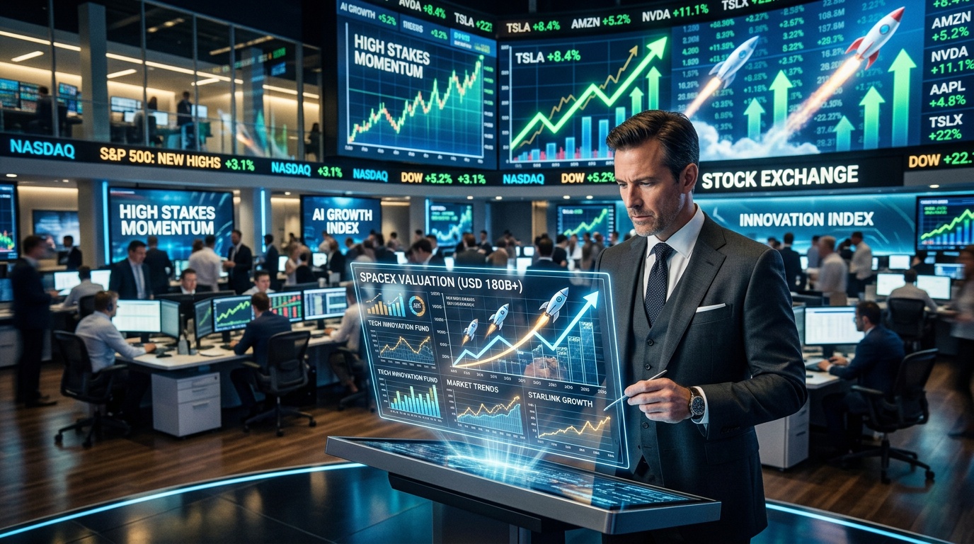 S&P Dow Jones överväger snabbfil till börsen för SpaceX