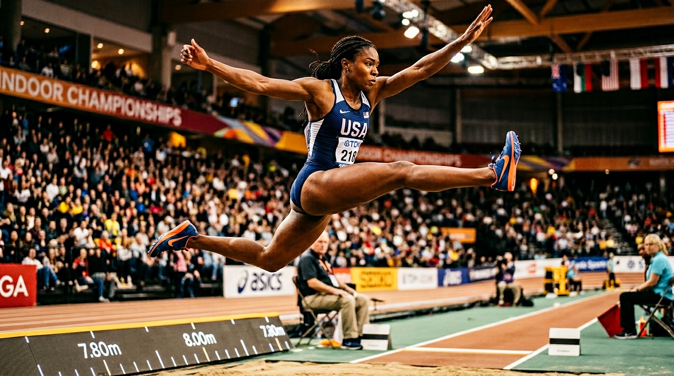 Sagnia två centimeter från VM-medalj efter bästa hoppet på fyra år