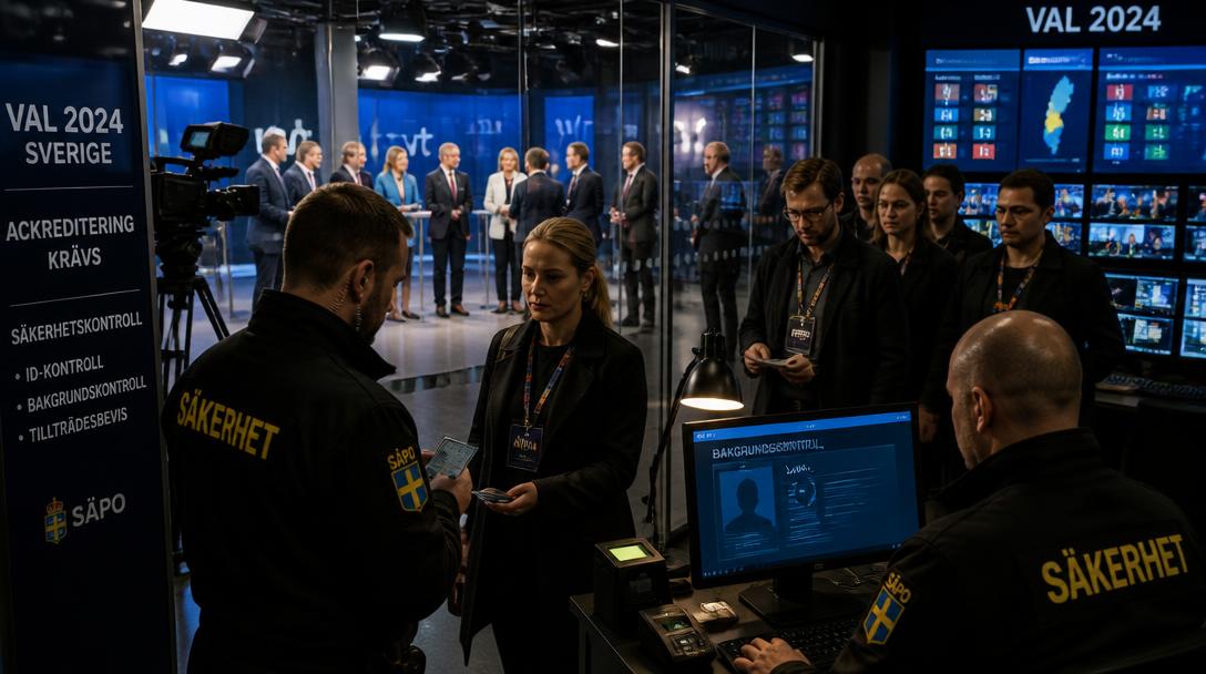 Säpo bakgrundskontrollerar alla i TV4-huset inför partiledardebatterna