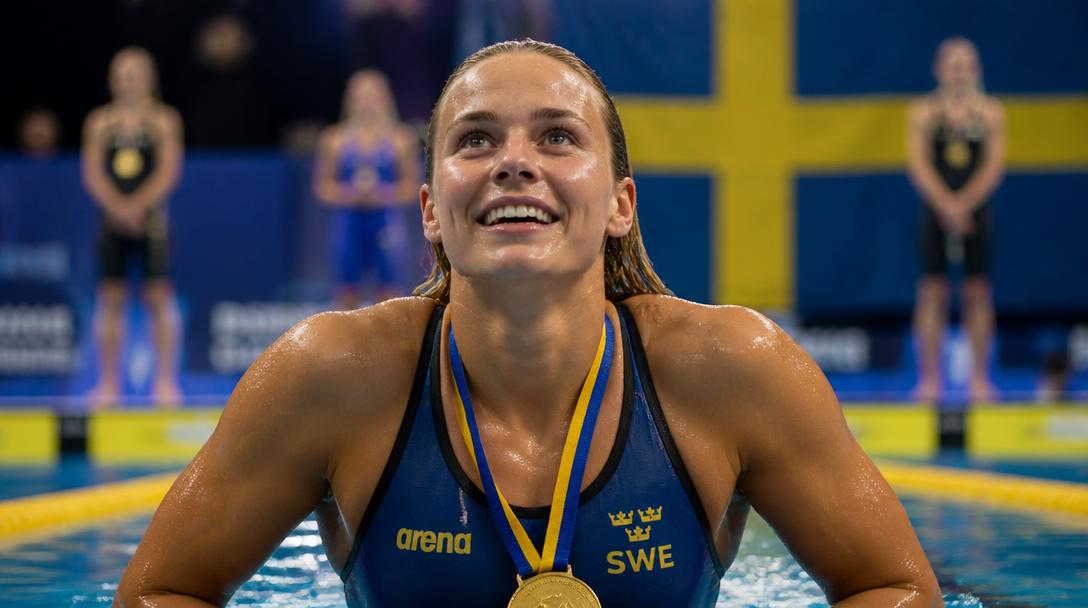 Sarah Sjöström tar 18:e EM-guldet, ett år efter förlossningen
