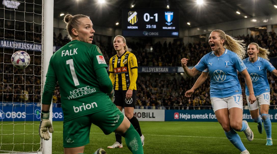 Schröder räddade Häcken efter målvaktsblunder mot Malmö FF