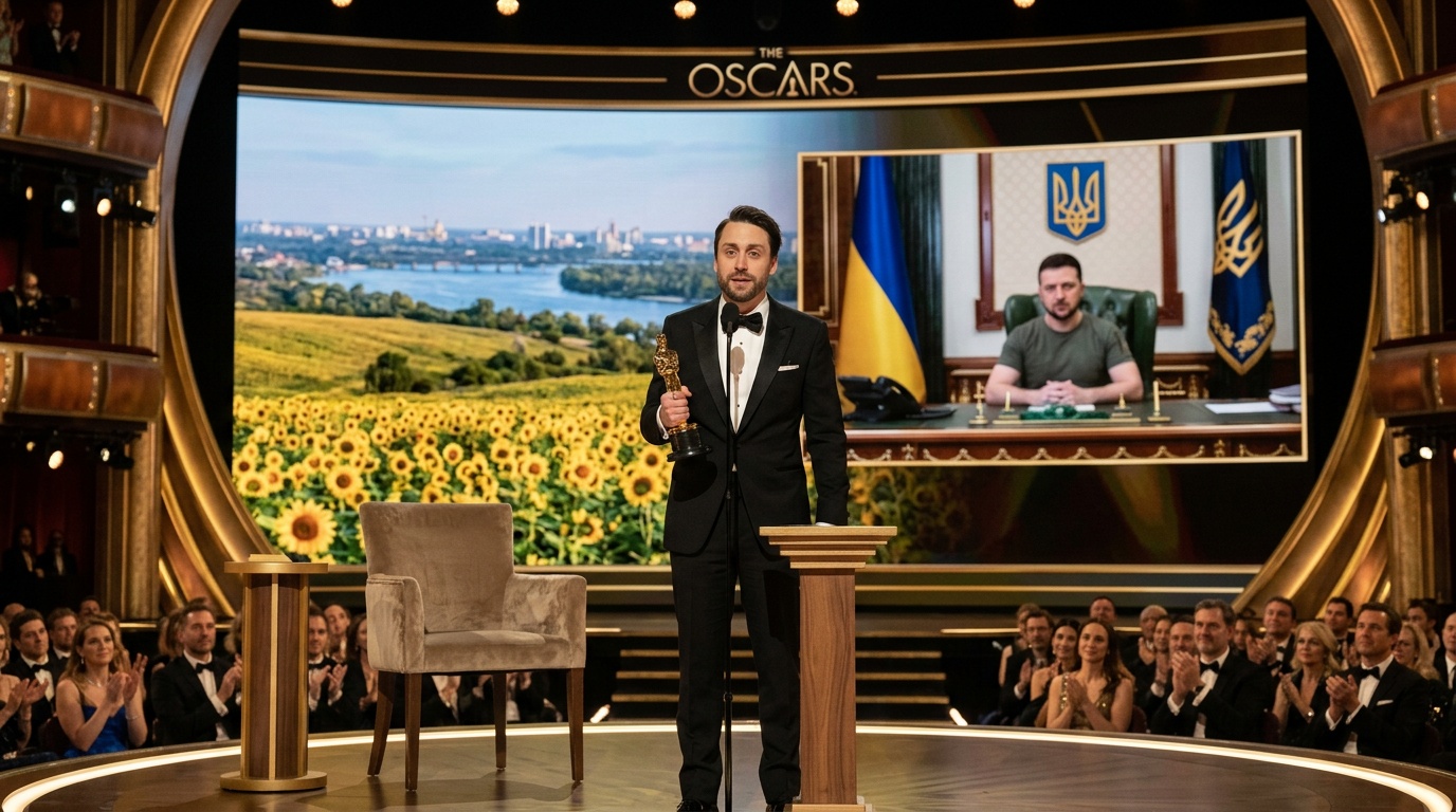 Sean Penn hoppade över Oscarsgalan och flög till Kyiv