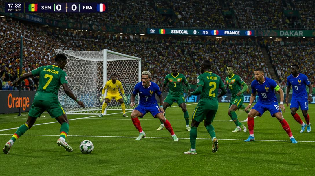 Senegal närmast mål i jämnt VM-möte mot Frankrike