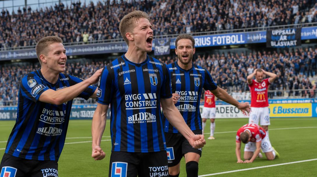 Sirius leder allsvenskan med sju poäng efter 2–0 mot Degerfors