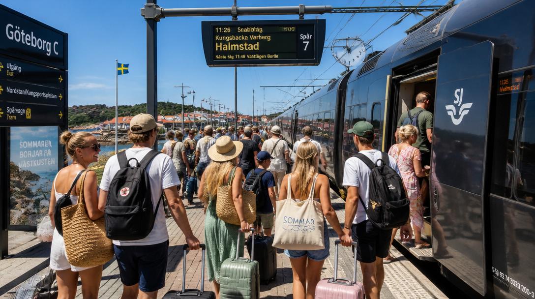 SJ:s sommarbokningar ökar med 15 procent, vissa linjer upp 20 procent