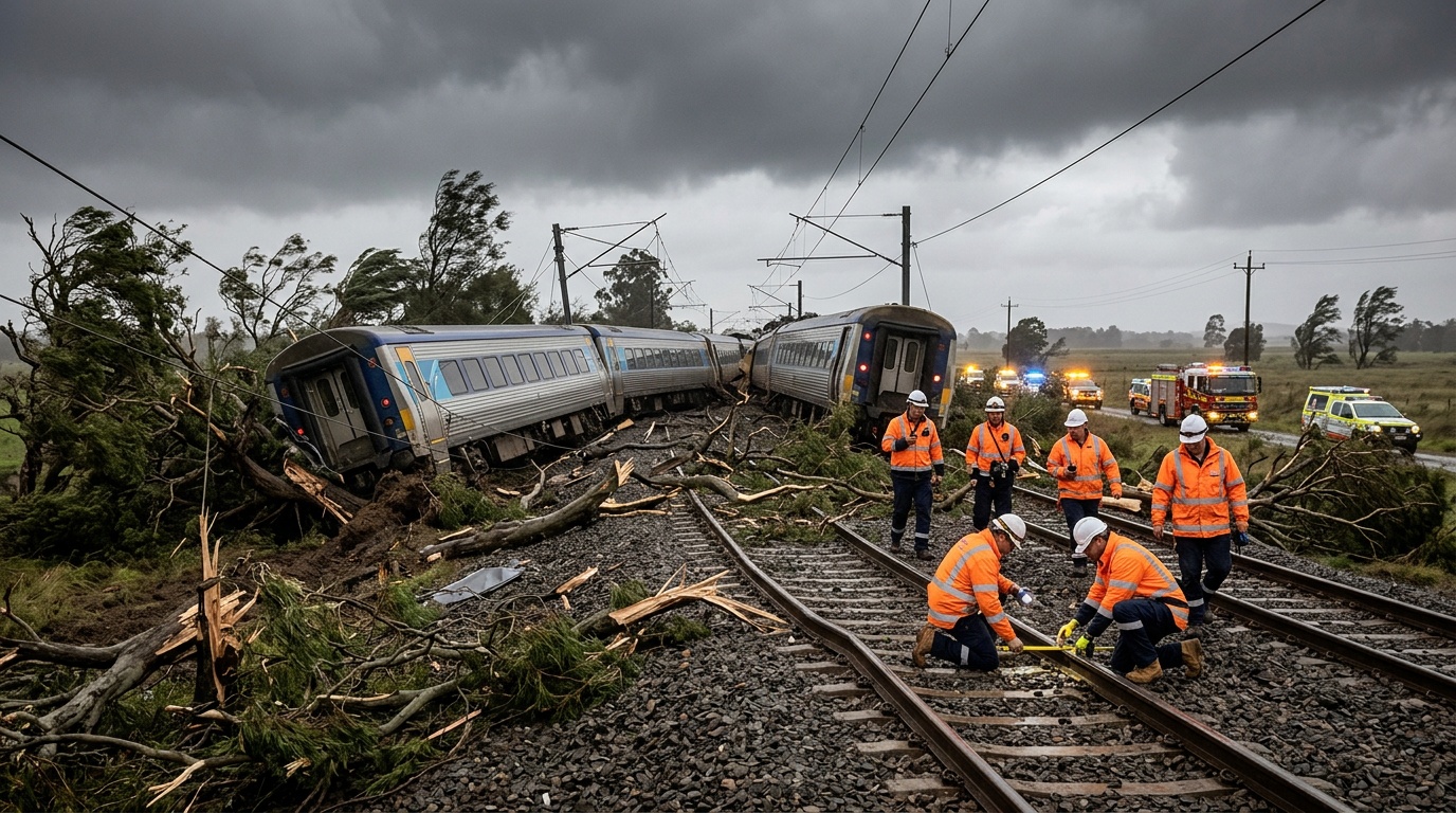 SJ sätter inte in ersättningsbussar, tusentals resenärer drabbade av stormen Dave