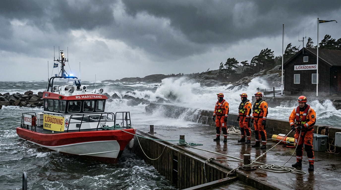 Sjöräddningen varnar: kan inte garantera räddning vid orkanstyrka på Västkusten