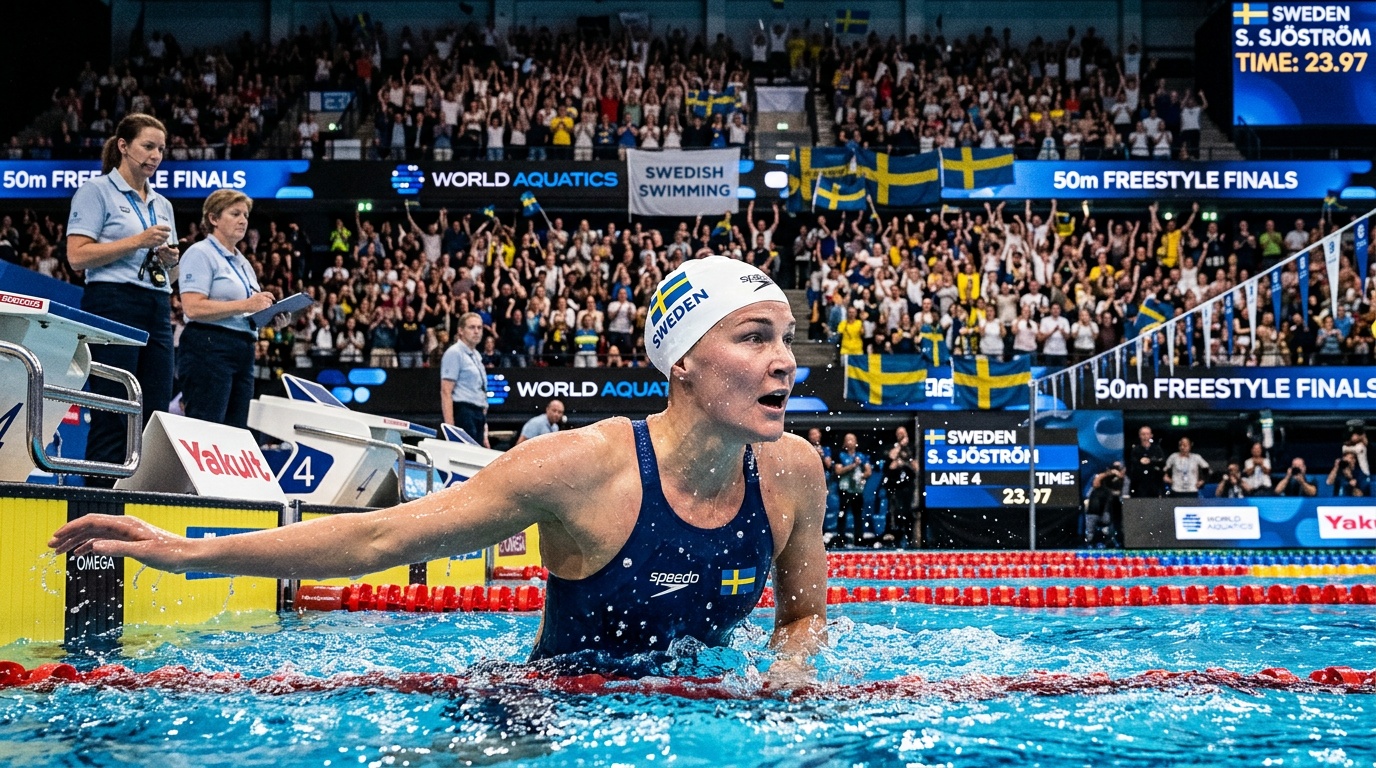 Sjöström snabbast i kvalet efter 607 dagars uppehåll