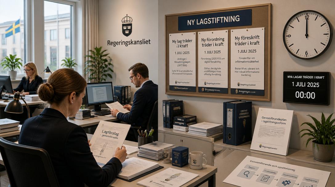 Sju nya lagar träder i kraft i Sverige den 1 juli