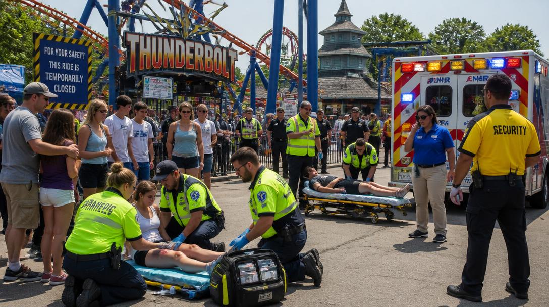 Sju skadades när blixten slog ner på Tosselilla Sommarland